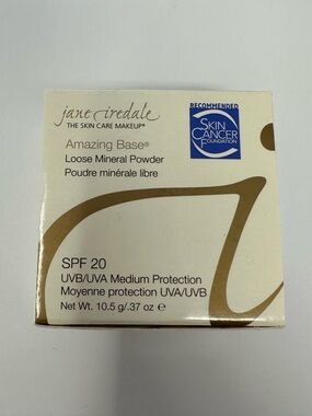 NEW!! Jane Iredale Amazing Base Loose Mineral Powder SPF 20 Suntan 10.5g 0.37oz